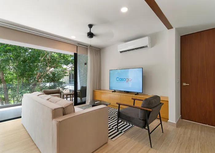 Tropical 2 Bedroom | Private Balcony & Rooftop | Casago *