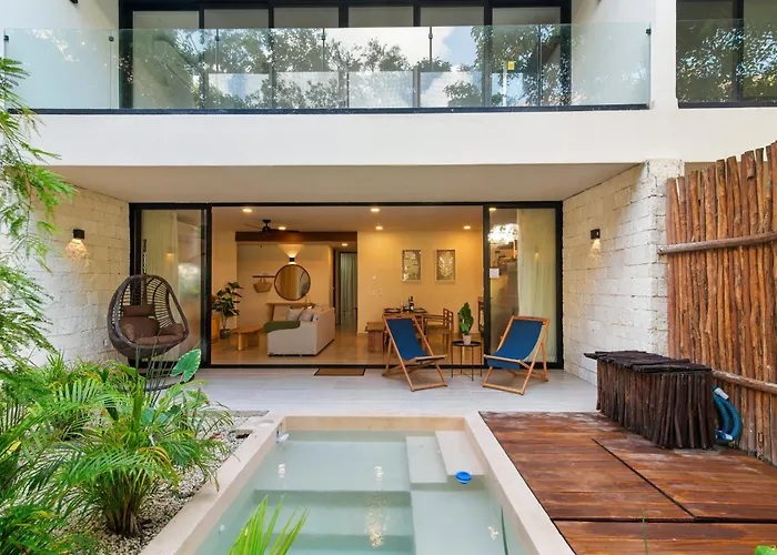 Tropical 2 Bedroom | Private Balcony & Rooftop | Casago Hébergement de vacances Tulum